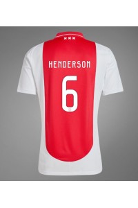 Ajax Jordan Henderson #6 Voetbaltruitje Thuis tenue 2024-25 Korte Mouw